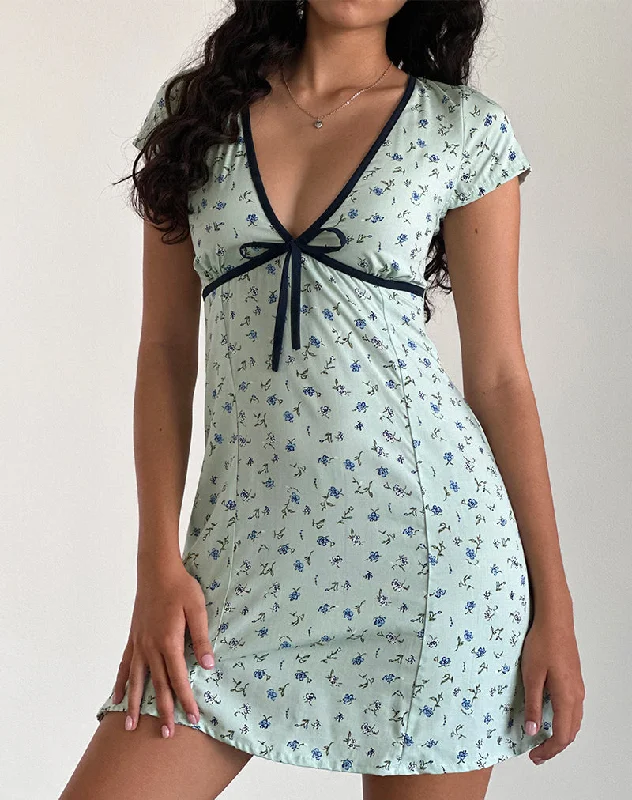 Mini dresses with ruched bodices for a feminine touch Vaiso Mini Dress in Pretty Petal Green Mini dresses with ruched bodices for a feminine touch Vaiso Mini Dress in Pretty Petal Green