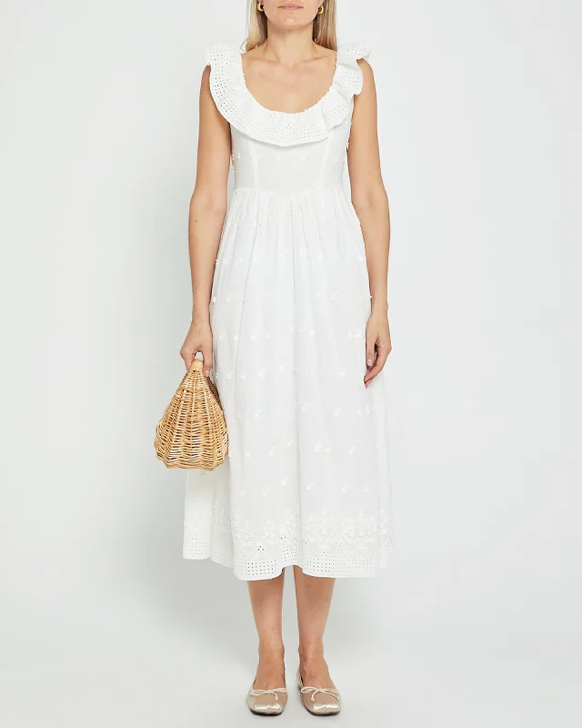 Midi dresses with mesh inserts for a trendy and breathable option Courtney Cotton Dress Midi dresses with mesh inserts for a trendy and breathable option Courtney Cotton Dress