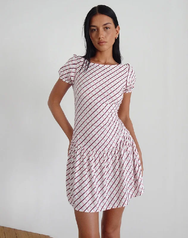Linen mini dresses for a breathable summer option Jemima Mini Dress in Geometric Tile Linen mini dresses for a breathable summer option Jemima Mini Dress in Geometric Tile