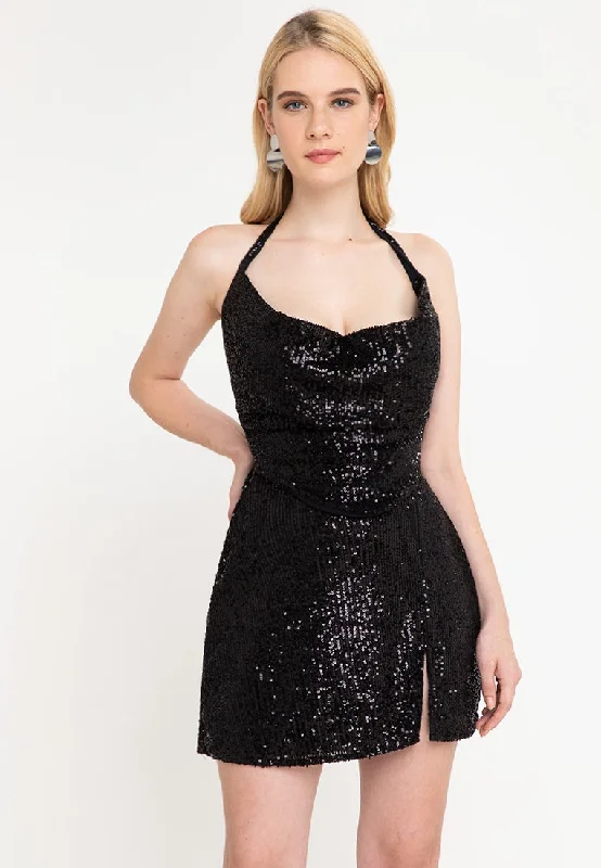 Mini dresses with criss - cross backs for a flirty look Moonlight Dancin'