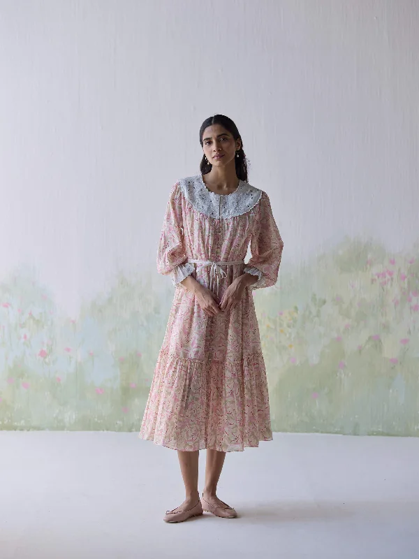 Midi dresses with ruffled hems for a romantic date night Safe Havens Midi Dress