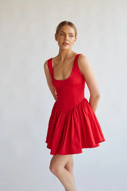 Satin mini dresses for a luxurious feel Delaney Corset Mini Dress