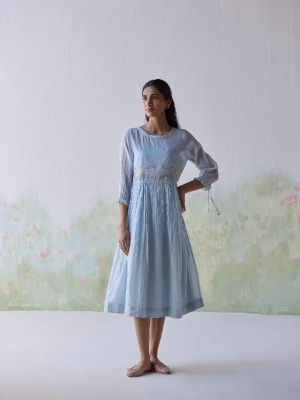 Midi dresses with empire waists for a flattering maternity option Artful Flowers Midi Dress