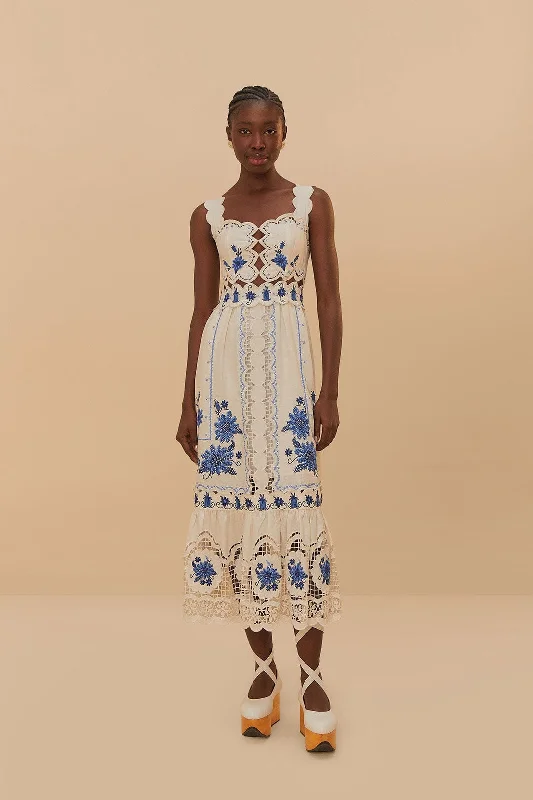 Velvet midi dresses in jewel tones for a glamorous winter event Off-White Richelieu Sunflower LENZING™ ECOVERO™ Euroflax™ Midi Dress Velvet midi dresses in jewel tones for a glamorous winter event Off-White Richelieu Sunflower LENZING™ ECOVERO™ Euroflax™ Midi Dress