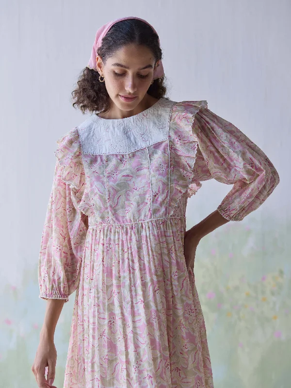 Midi dresses with lace - up fronts for a unique and adjustable style Fleeting Moments Midi Dress