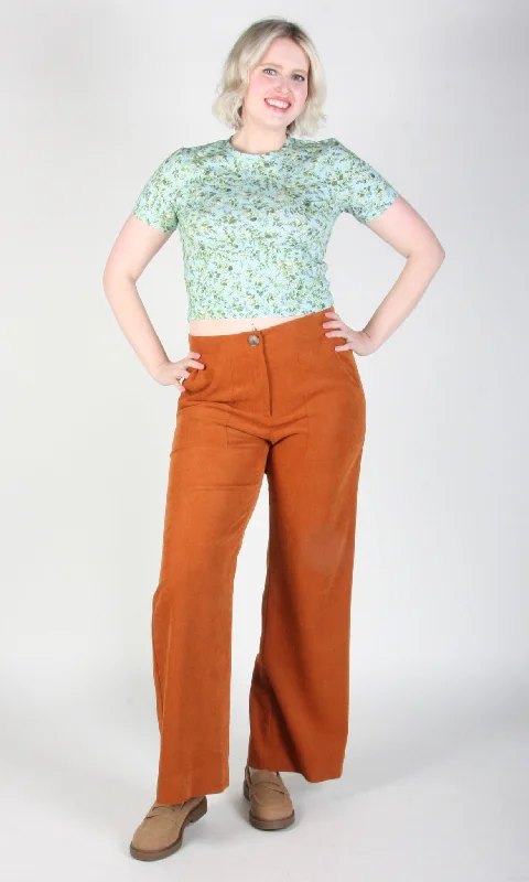 Plus Size Women's Elastic - Waist Culottes in Earth TonesBloodfool Pant - Marmalade