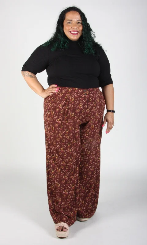 Plus Size Women's Drawstring - Waist Loungewear Pants in Soft FabricsBowerbird Pant - Rosewood Plus Size Women's Drawstring - Waist Loungewear Pants in Soft FabricsBowerbird Pant - Rosewood