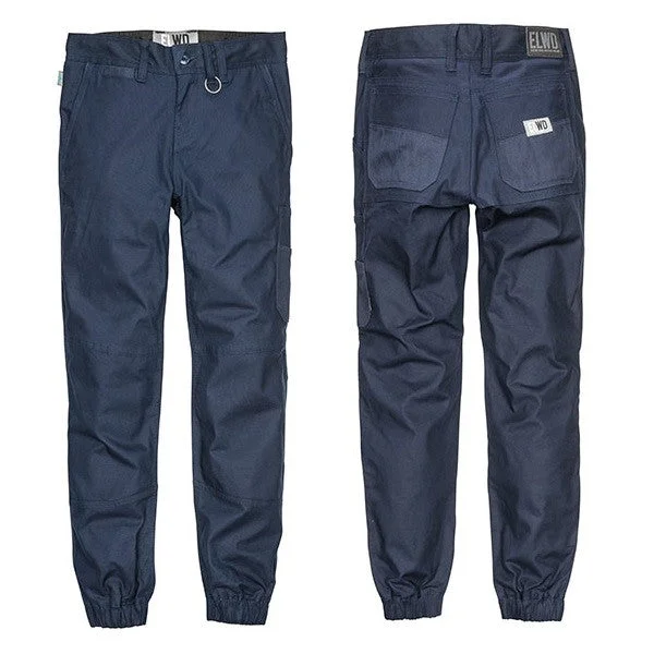 Bootcut Style Women's Stretch Denim Jeans in Dark WashElwood Women's Cuffed Work Pants EWD503