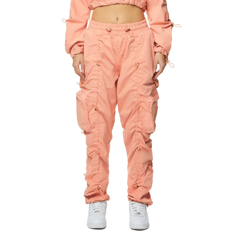 High Rise Multi Bungee Joggers - Sand Coral