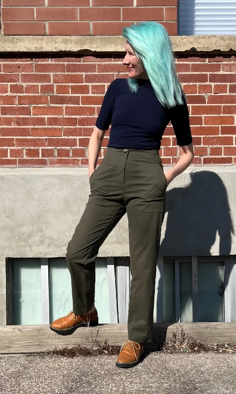 Plus Size Women's Drawstring - Waist Loungewear Pants in Soft FabricsOxeye Pant - Artichoke Plus Size Women's Drawstring - Waist Loungewear Pants in Soft FabricsOxeye Pant - Artichoke