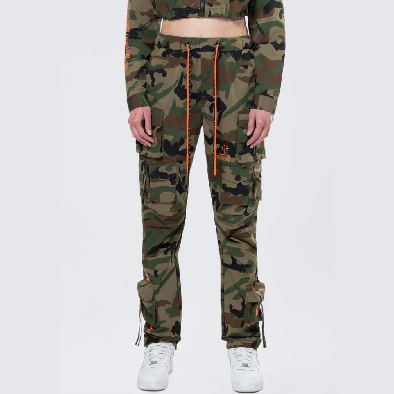 Women's Straight - Leg Linen Pants for a Breezy Summer LookRelaxed Utility Slouched Pants - Wood Camo Women's Straight - Leg Linen Pants for a Breezy Summer LookRelaxed Utility Slouched Pants - Wood Camo