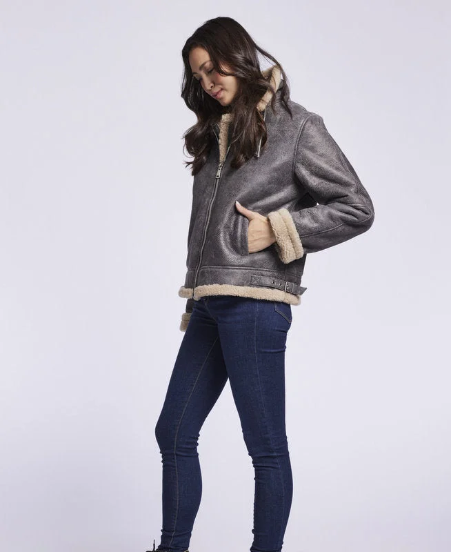 Embroidered women's cotton coats in a bohemian pattern for a unique design370D Genuine Shearling Bomber Embroidered women's cotton coats in a bohemian pattern for a unique design370D Genuine Shearling Bomber