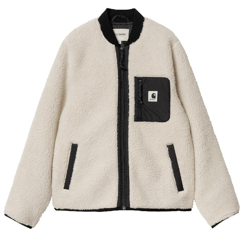 Women's long - sleeve wool coats in a houndstooth pattern for a classic charmCarhartt WIP Womens Janet Liner Moonbeam / Black