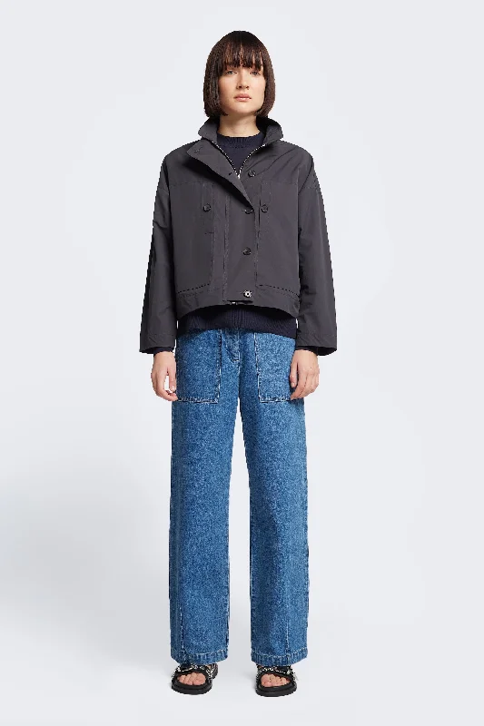 Shearling - lined women's leather coats for ultimate warmth and luxuryDetour Jacket Charcoal Shearling - lined women's leather coats for ultimate warmth and luxuryDetour Jacket Charcoal