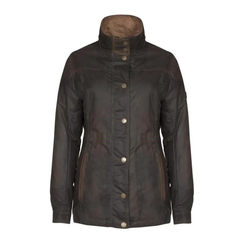 Checkered women's wool coats in a classic pattern for a timeless styleDubarry Mountrath Ladies Waxed Jacket - Olive Checkered women's wool coats in a classic pattern for a timeless styleDubarry Mountrath Ladies Waxed Jacket - Olive