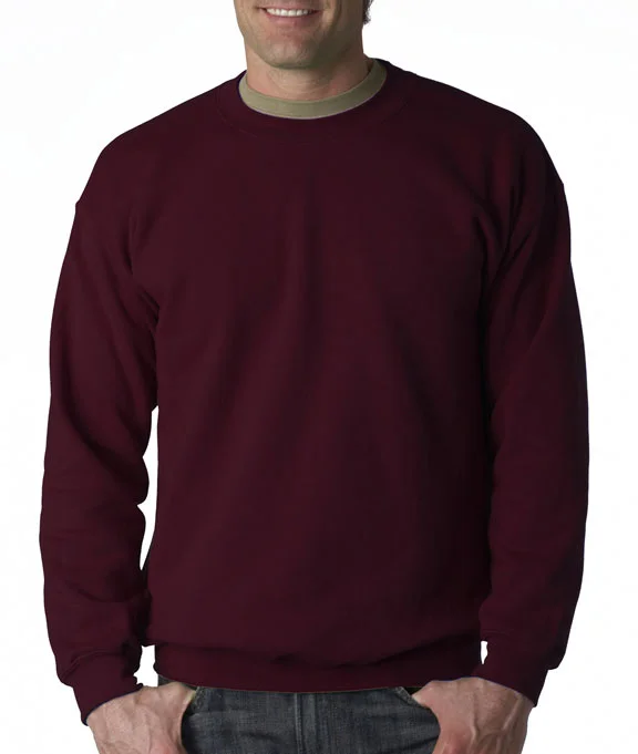 Women's fleece - lined hoodie with thumbholes for warmth in winter18000 - Gildan Heavy Blend™ Adult Crew Neck Sweatshirt | Maroon Women's fleece - lined hoodie with thumbholes for warmth in winter18000 - Gildan Heavy Blend™ Adult Crew Neck Sweatshirt | Maroon
