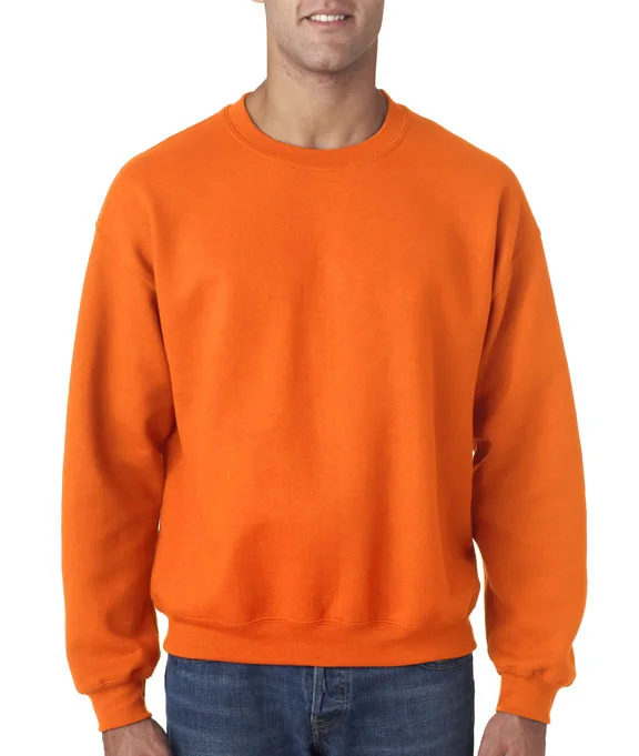 Women's hoodie with a detachable hood for customizable styling18000 - Gildan Heavy Blend™ Adult Crew Neck Sweatshirt | Safety Orange