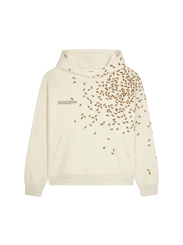 Women's fleece - lined hoodie with thumbholes for warmth in winterWomens Bee The Change Hoodie—undyed Women's fleece - lined hoodie with thumbholes for warmth in winterWomens Bee The Change Hoodie—undyed