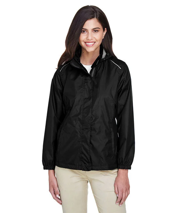 Women's mock - neck sweatshirt made of moisture - wicking material for fitness use78185 - Core 365 Ladies Lightweight Ripstop Jacket