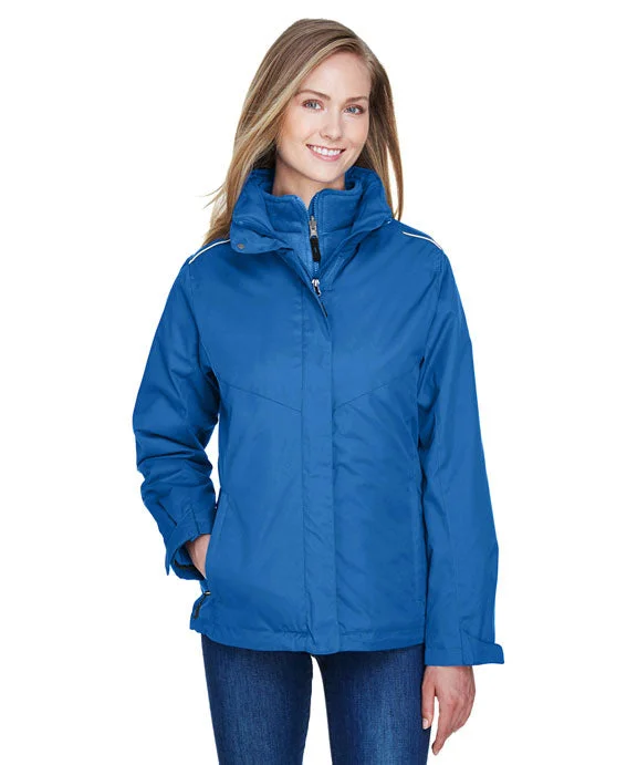 Women's cropped sweatshirt with a slogan graphic for a fun and expressive look78205 - Core 365 Ladies Region 3-in-1 Jacket with Fleece Liner | True Royal