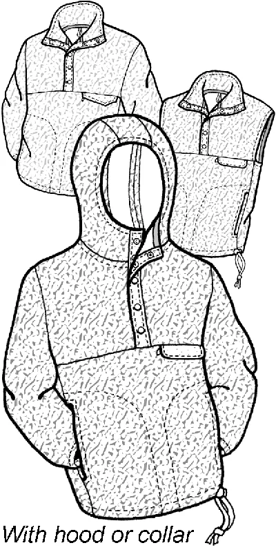 Women's waterproof rain jackets in bright yellow for high - visibility outdoor activitiesAdult’s Polar Pullover & Vest - 512 - The Green Pepper Patterns Women's waterproof rain jackets in bright yellow for high - visibility outdoor activitiesAdult’s Polar Pullover & Vest - 512 - The Green Pepper Patterns