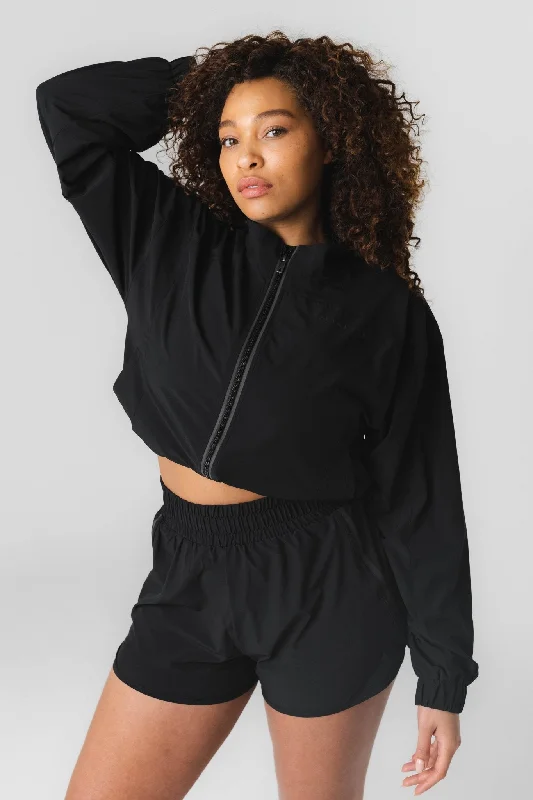Women's shearling - lined suede jackets for ultimate warmth and luxuryVitality Breeze® Windbreaker - Midnight Women's shearling - lined suede jackets for ultimate warmth and luxuryVitality Breeze® Windbreaker - Midnight