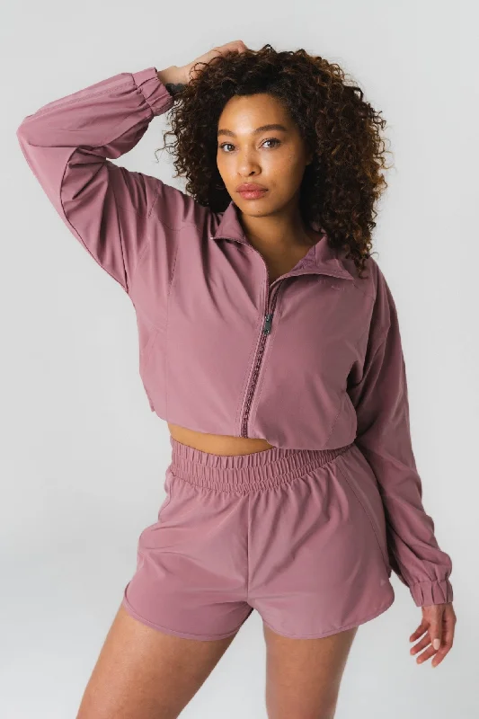 Women's denim jackets with a patchwork design for a bohemian and artsy styleVitality Breeze® Windbreaker - Rose Women's denim jackets with a patchwork design for a bohemian and artsy styleVitality Breeze® Windbreaker - Rose