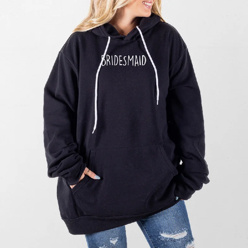 Women's cropped sweatshirt with a slogan graphic for a fun and expressive lookBridesmaid Giant Hoodie