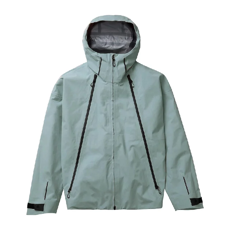 Women's windbreaker jackets with adjustable hoods for windy daysBurton Futuretrust 3L Jacket - Petrol Green Women's windbreaker jackets with adjustable hoods for windy daysBurton Futuretrust 3L Jacket - Petrol Green