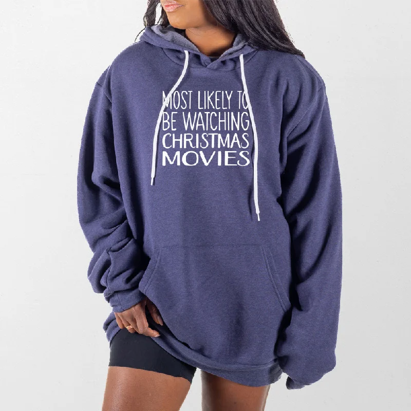 Women's sweatshirt with a mesh panel insert for breathability during workoutsChristmas Movies Giant Hoodie Women's sweatshirt with a mesh panel insert for breathability during workoutsChristmas Movies Giant Hoodie