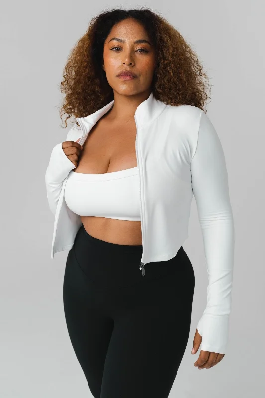 Women's moto jackets with a lace - up front for a unique and stylish touchCloud II™ Jacket - Snow Women's moto jackets with a lace - up front for a unique and stylish touchCloud II™ Jacket - Snow