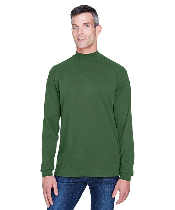 Women's tie - front hoodie in a lightweight fabric for summer layeringD420 - Devon & Jones Adult Sueded Cotton Jersey Mock Turtleneck | Forest Women's tie - front hoodie in a lightweight fabric for summer layeringD420 - Devon & Jones Adult Sueded Cotton Jersey Mock Turtleneck | Forest