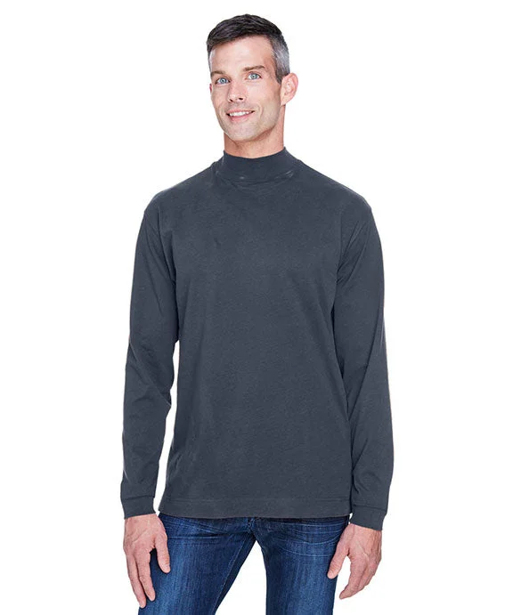 Women's pullover hoodie with a side slit for a modern and relaxed fitD420 - Devon & Jones Adult Sueded Cotton Jersey Mock Turtleneck | Navy Women's pullover hoodie with a side slit for a modern and relaxed fitD420 - Devon & Jones Adult Sueded Cotton Jersey Mock Turtleneck | Navy