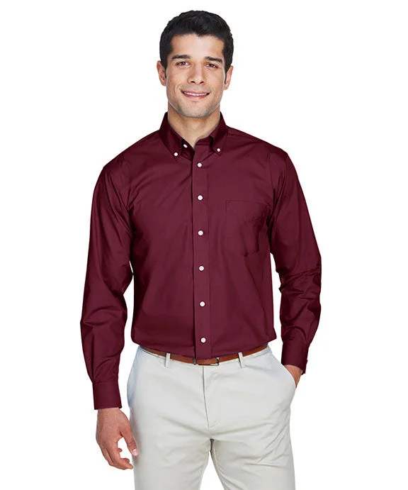 Women's pullover hoodie with a side slit for a modern and relaxed fitD620 - Devon & Jones Mens Crown Woven Collection™ Solid Broadcloth Shirt | Burgundy Women's pullover hoodie with a side slit for a modern and relaxed fitD620 - Devon & Jones Mens Crown Woven Collection™ Solid Broadcloth Shirt | Burgundy