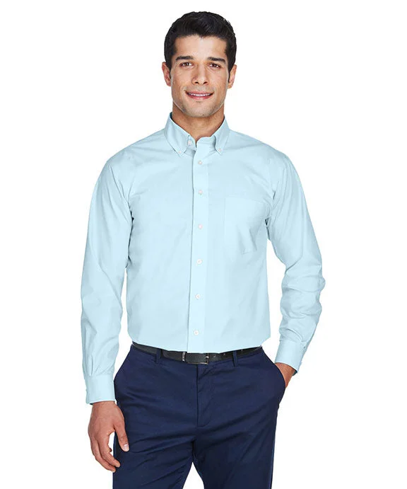 Women's cropped sweatshirt with a lace - trimmed hem for a romantic lookD620 - Devon & Jones Mens Crown Woven Collection™ Solid Broadcloth Shirt | Crystal Blue Women's cropped sweatshirt with a lace - trimmed hem for a romantic lookD620 - Devon & Jones Mens Crown Woven Collection™ Solid Broadcloth Shirt | Crystal Blue