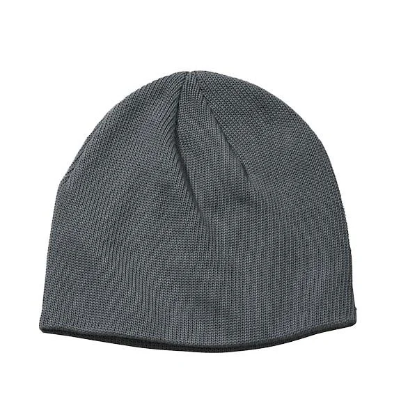 Women's mock - neck sweatshirt made of moisture - wicking material for fitness useEC7040 - econscious Organic Beanie | Charcoal