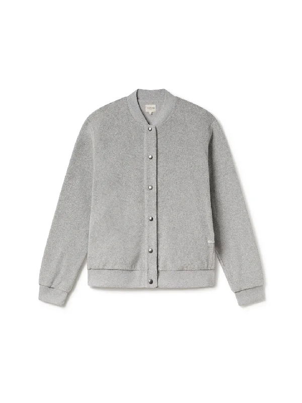 Women's military - style jackets with epaulets for a tough and fashionable appearanceEdgell - Grey Melange Women's military - style jackets with epaulets for a tough and fashionable appearanceEdgell - Grey Melange