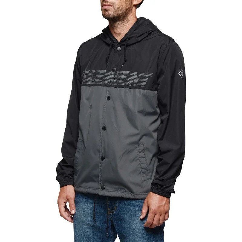 Women's denim jackets with distressed details for a casual and edgy lookElement Windbreaker TRAVEL WELL HOODED COACH JACKET Women's denim jackets with distressed details for a casual and edgy lookElement Windbreaker TRAVEL WELL HOODED COACH JACKET