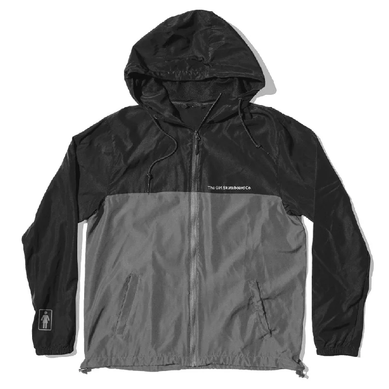 Women's military - style jackets with epaulets for a tough and fashionable appearanceGirl Company Jacket Black Grey Women's military - style jackets with epaulets for a tough and fashionable appearanceGirl Company Jacket Black Grey