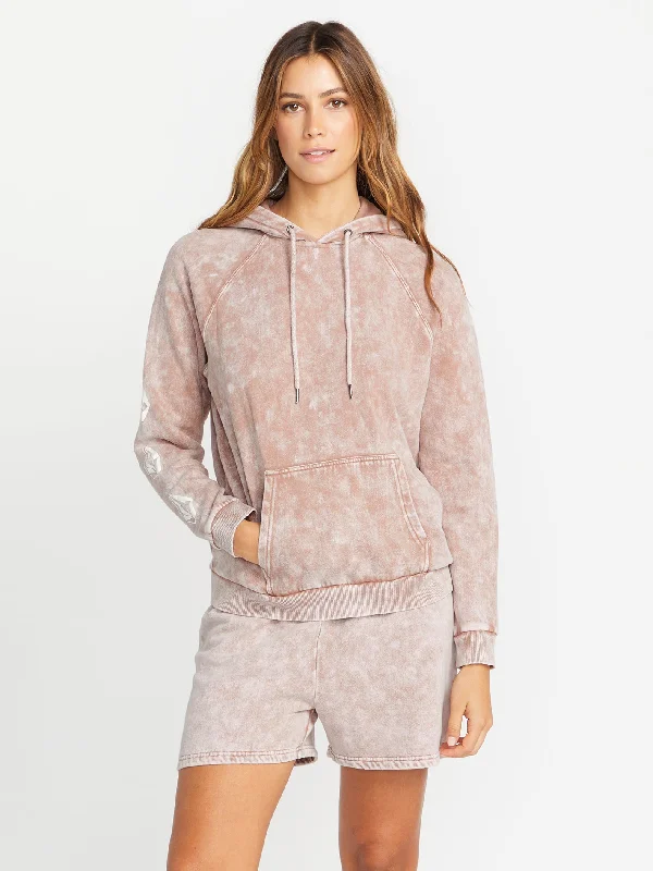Women's faux fur - trimmed denim jackets for a trendy and cozy styleIconic Stone Hoodie - Winter Orchid Women's faux fur - trimmed denim jackets for a trendy and cozy styleIconic Stone Hoodie - Winter Orchid