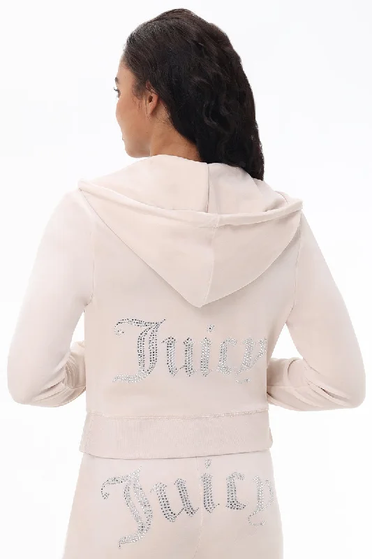 Women's hoodie with a detachable hood for customizable stylingOG Big Bling Velour Hoodie Women's hoodie with a detachable hood for customizable stylingOG Big Bling Velour Hoodie