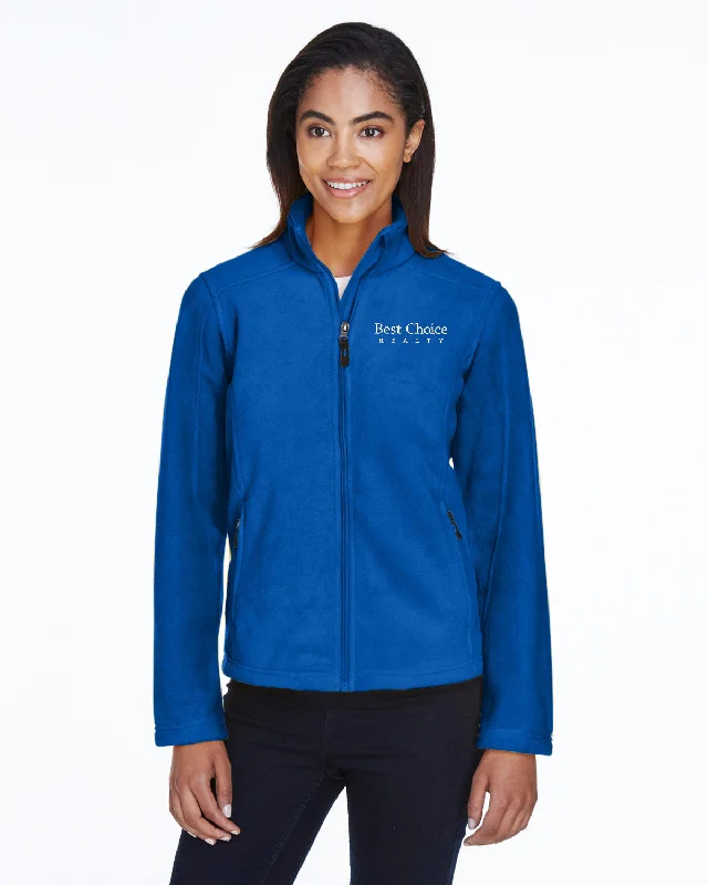 Women's denim jackets with distressed details for a casual and edgy lookCore 365 Ladies Fleece Jacket Women's denim jackets with distressed details for a casual and edgy lookCore 365 Ladies Fleece Jacket