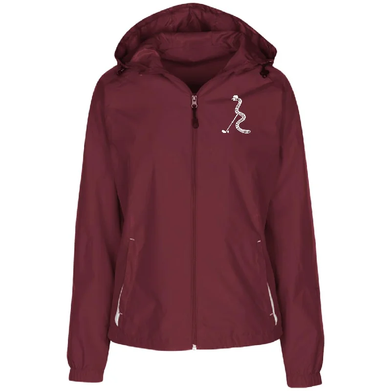 Women's trench coats with a removable belt for customizable stylingLadies' Jersey-Lined Hooded Women's Windbreaker, Gusano Golf