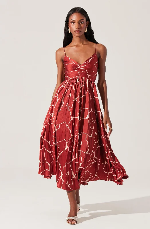 Ruffled Women Dress with Multiple Layers for a Playful and Girly StyleMaeve Pleated Midi Dress Ruffled Women Dress with Multiple Layers for a Playful and Girly StyleMaeve Pleated Midi Dress