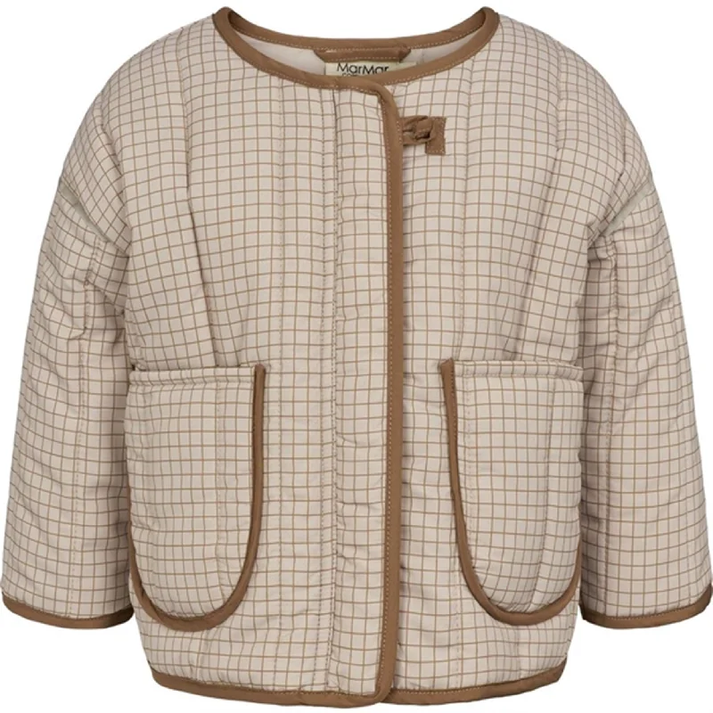 Women's cropped leather jackets with a fringe detail for a western - inspired outfitMarMar Hazel Check Ovalino Quilt Thermo Jacket Women's cropped leather jackets with a fringe detail for a western - inspired outfitMarMar Hazel Check Ovalino Quilt Thermo Jacket