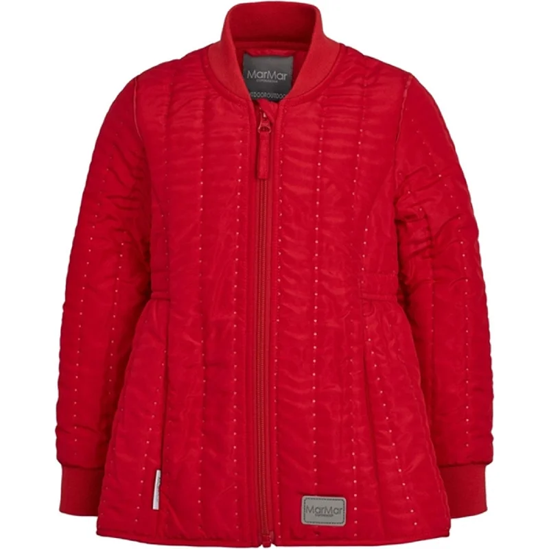 Women's long - line cardigan jackets in a soft knit for a cozy and elegant lookMarMar Red Currant Olisa Thermo Jacket