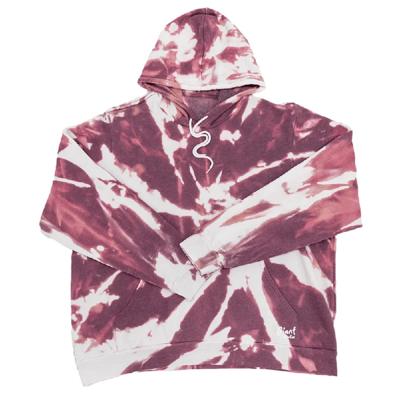 Women's sherpa - lined hoodie for extreme cold weather outdoor activitiesMaroon Bleach Giant Hoodie Women's sherpa - lined hoodie for extreme cold weather outdoor activitiesMaroon Bleach Giant Hoodie