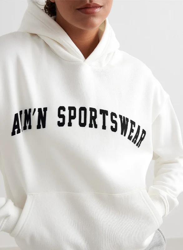Women's zip - up sweatshirt in pastel blue for a soft and stylish outfitOff-White Varsity Sweat Hood Women's zip - up sweatshirt in pastel blue for a soft and stylish outfitOff-White Varsity Sweat Hood