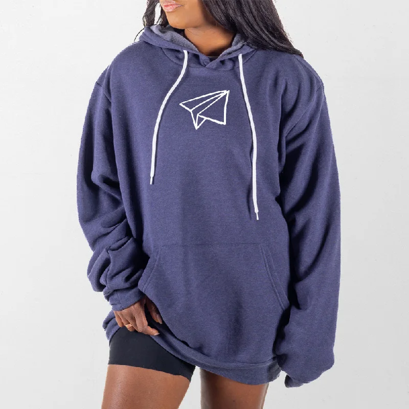Women's mock - neck sweatshirt made of moisture - wicking material for fitness usePaper Airplane Giant Hoodie Women's mock - neck sweatshirt made of moisture - wicking material for fitness usePaper Airplane Giant Hoodie