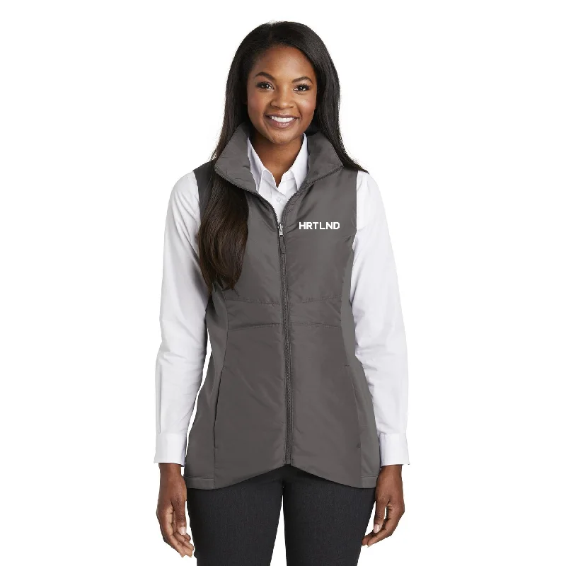 Women's long - line cardigan jackets in a soft knit for a cozy and elegant lookPort Authority Ladies Collective Insulated Vest Women's long - line cardigan jackets in a soft knit for a cozy and elegant lookPort Authority Ladies Collective Insulated Vest